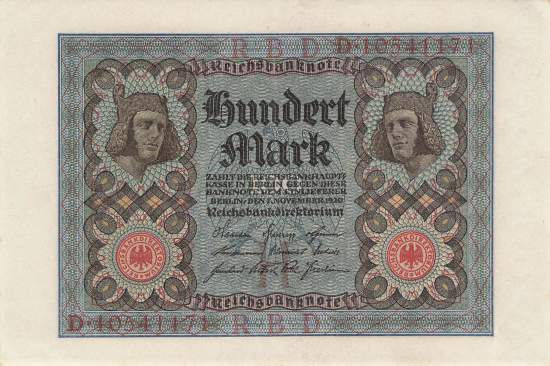 100 Mark 1920 ro.67b H/D